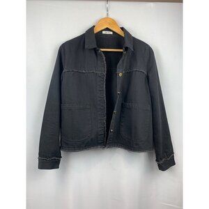 Women's Mod Ref Black Denim Jacket Size M